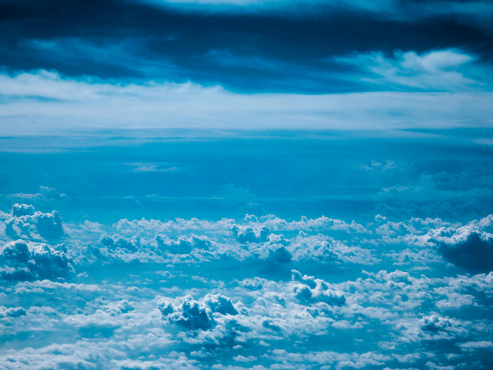 el azul del cielo